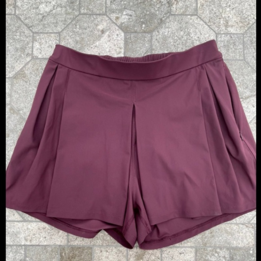 Lululemon &Go City Skort Shorts Bordeaux Drama Color Size 8